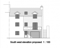 SW Elevation - proposed